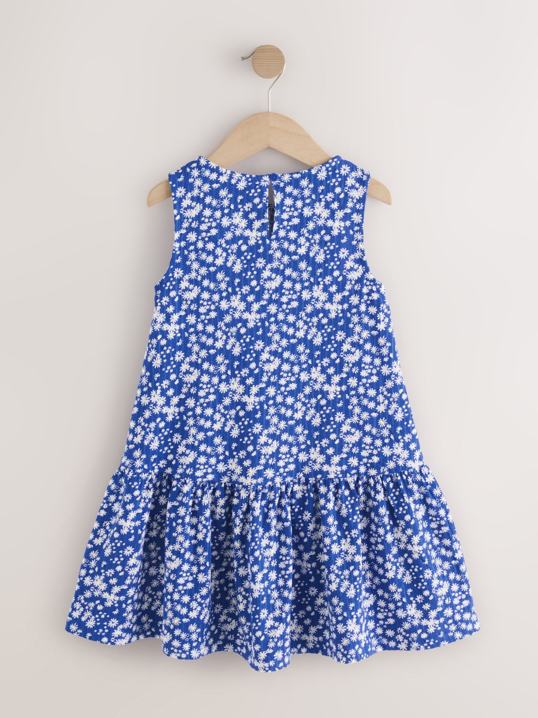 Blue Ditsy Sleeveless Jersey Dress (3-16yrs) image 6