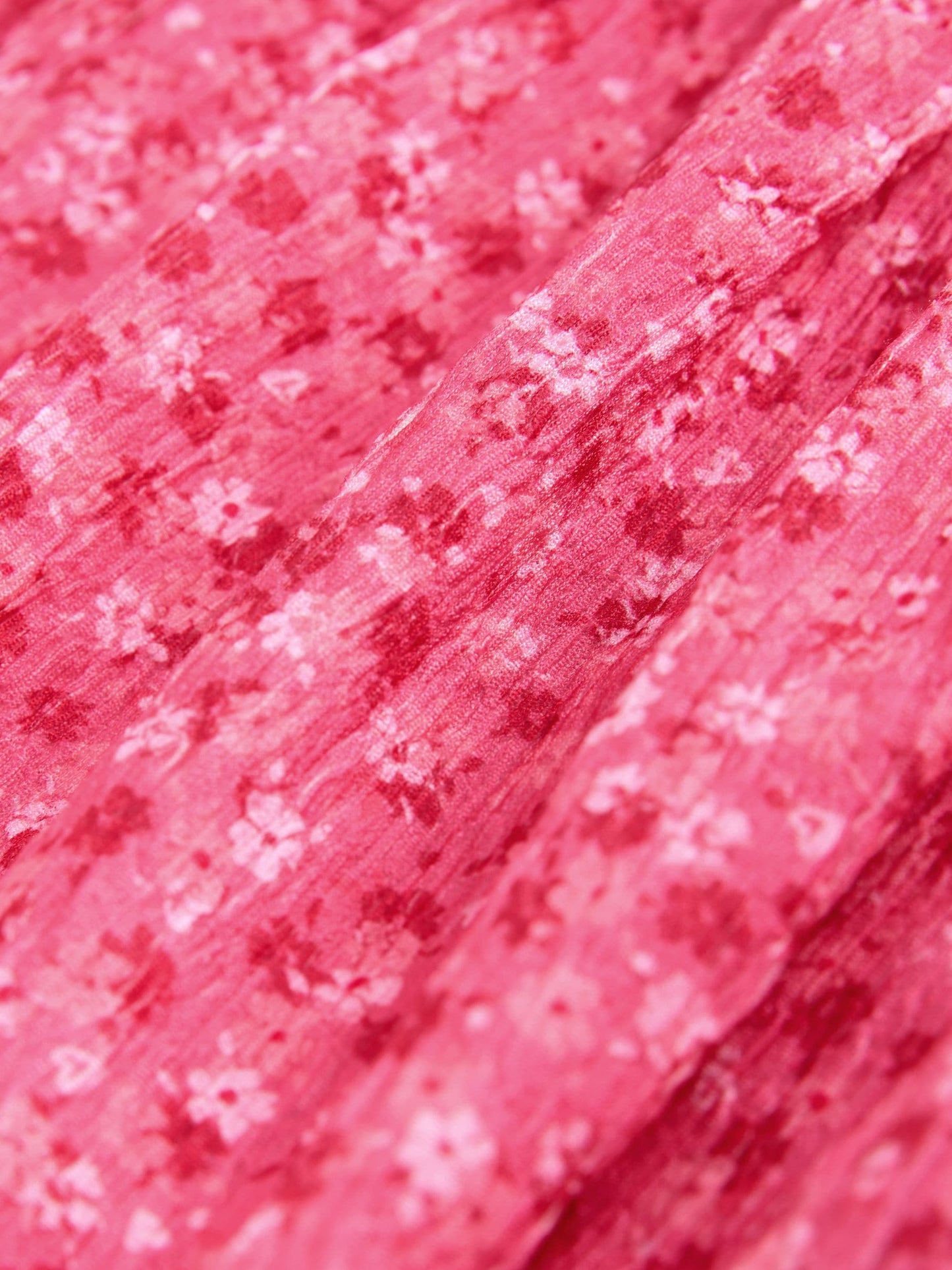 Pink Ditsy Angel Sleeve Crinkle Dress (3-16yrs) image 6