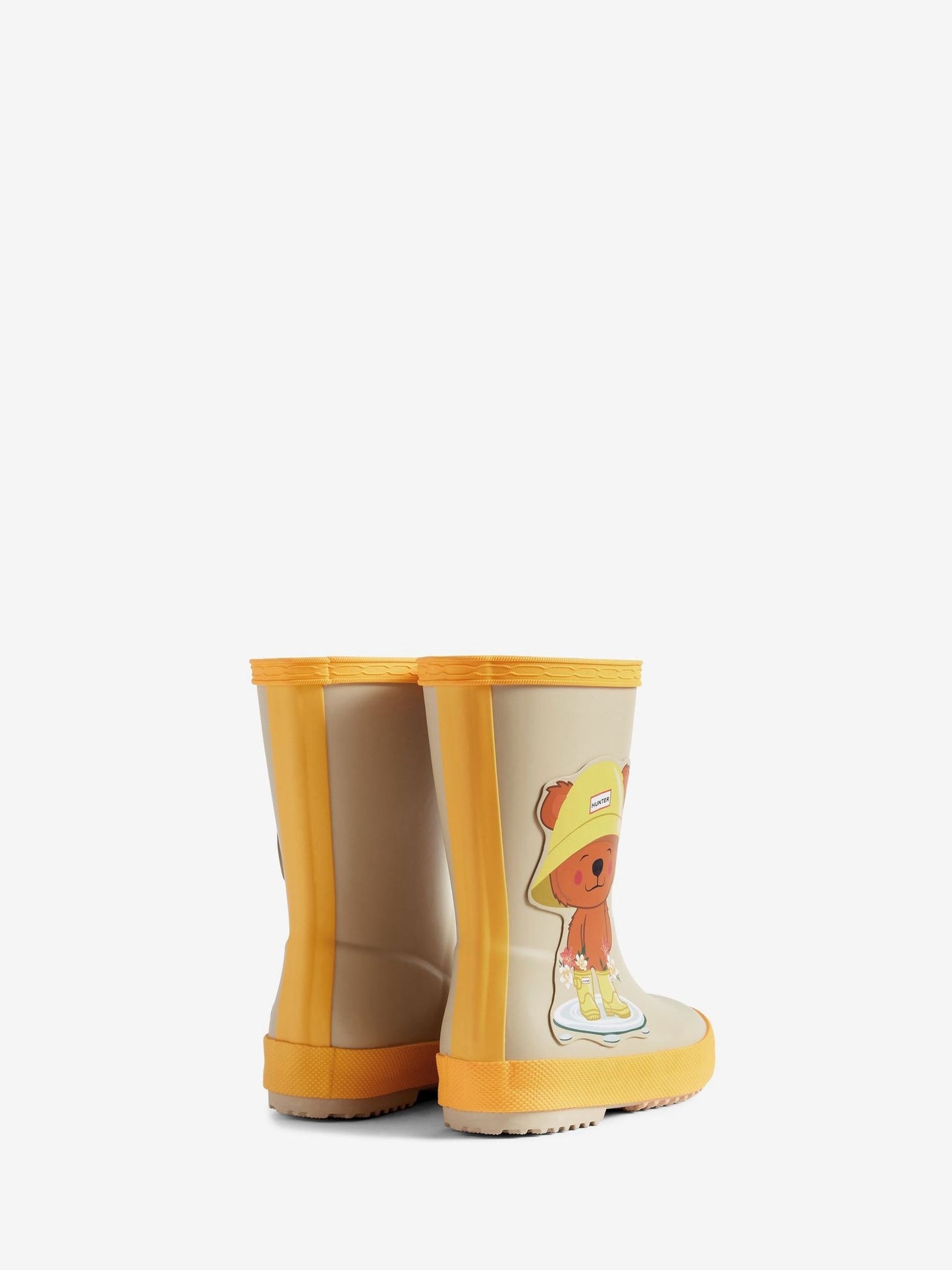 Hunter Yellow Kids First Bear Print Boots image 3