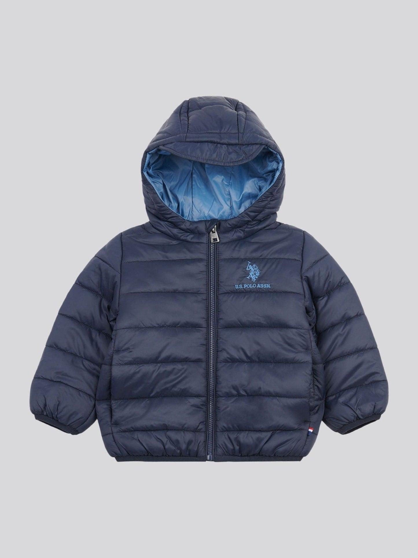 Dsiney Kidz - U.S. Polo Assn. Navy Blue Hooded Quilted Jacket with Peak image 1