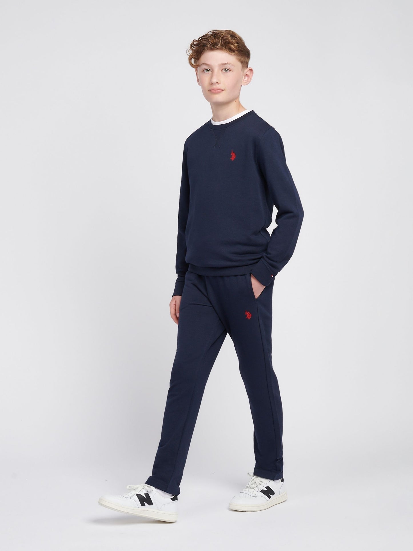 Dsiney Kidz - U.S. Polo Assn. Blue Double Horsemen Crew Sweatshirt image 3