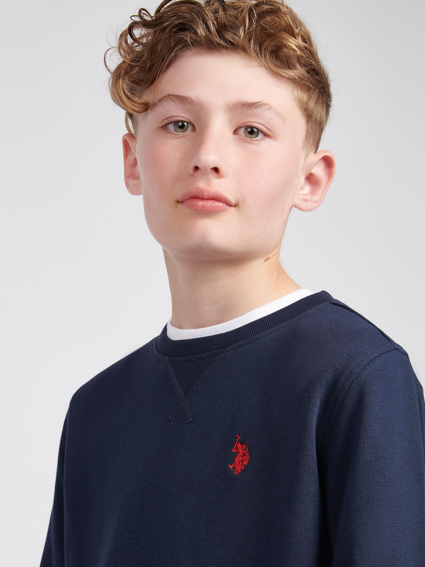Dsiney Kidz - U.S. Polo Assn. Blue Double Horsemen Crew Sweatshirt image 4