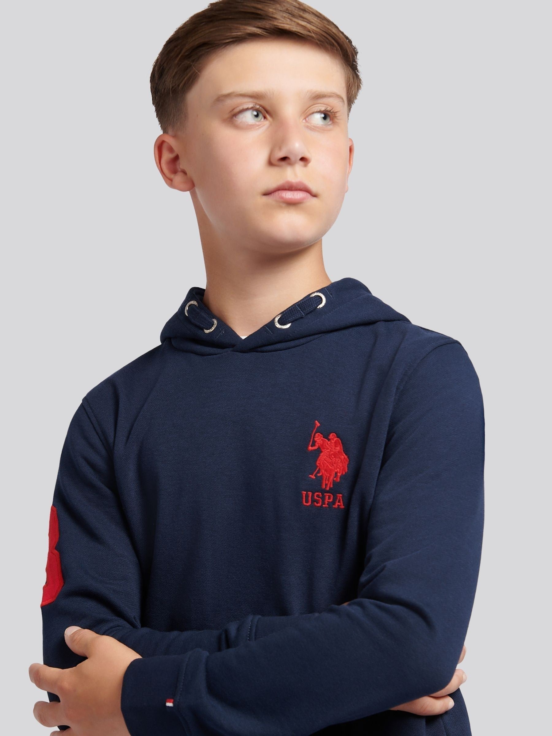 Dsiney Kidz - U.S. Polo Assn. Navy Blue Boys Player 3 Hoodie image 4