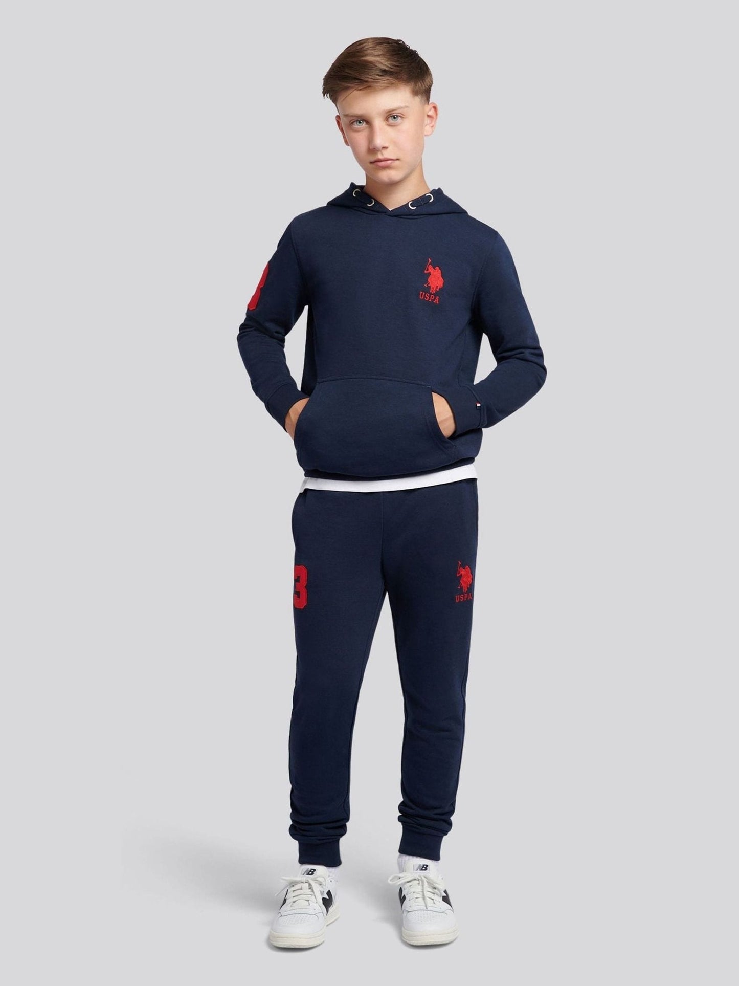 Dsiney Kidz - U.S. Polo Assn. Navy Blue Boys Player 3 Hoodie image 6