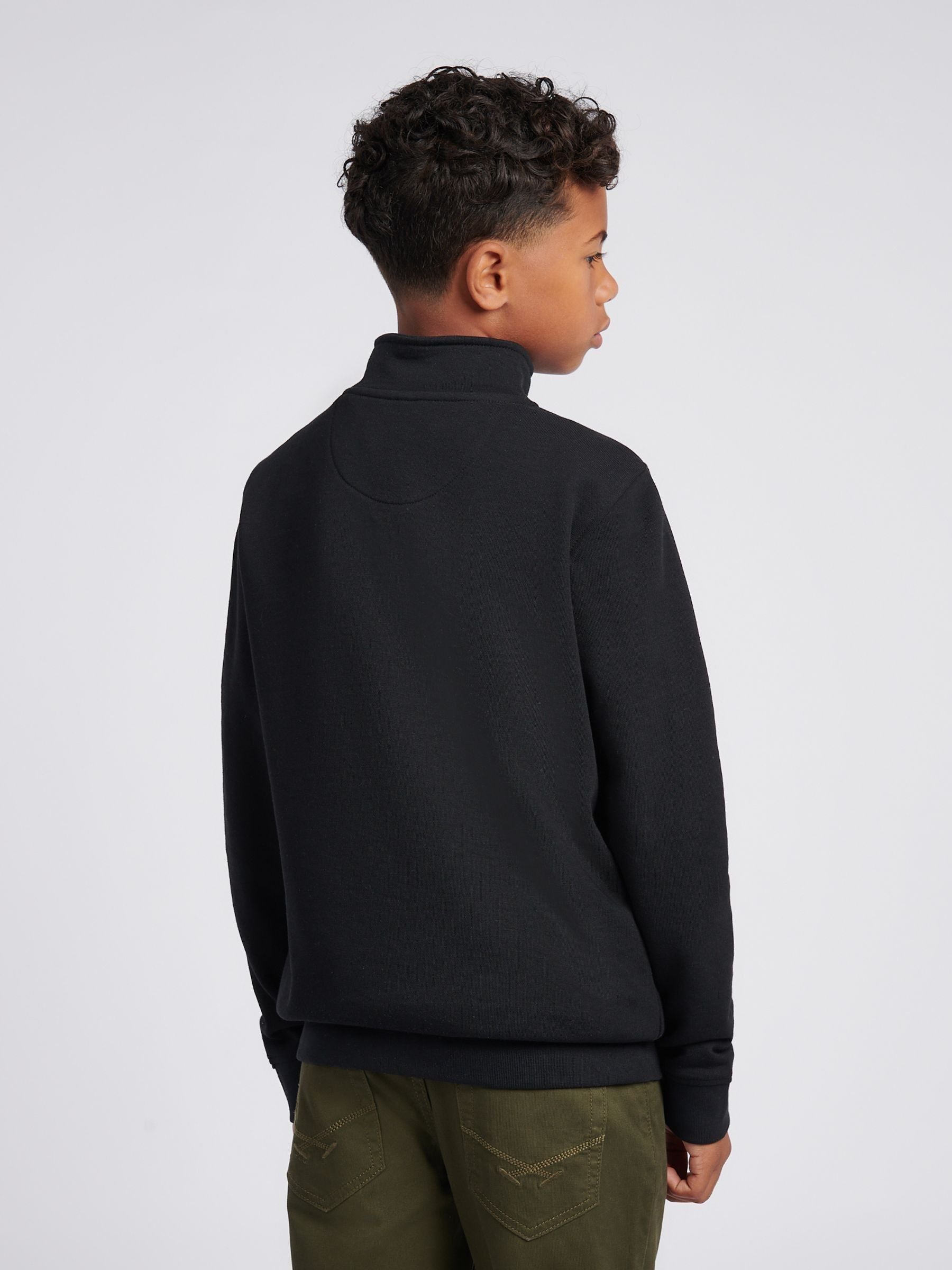 Dsiney Kidz - U.S. Polo Assn. Black Double Horsemen ¼ Zip Sweatshirt image 4