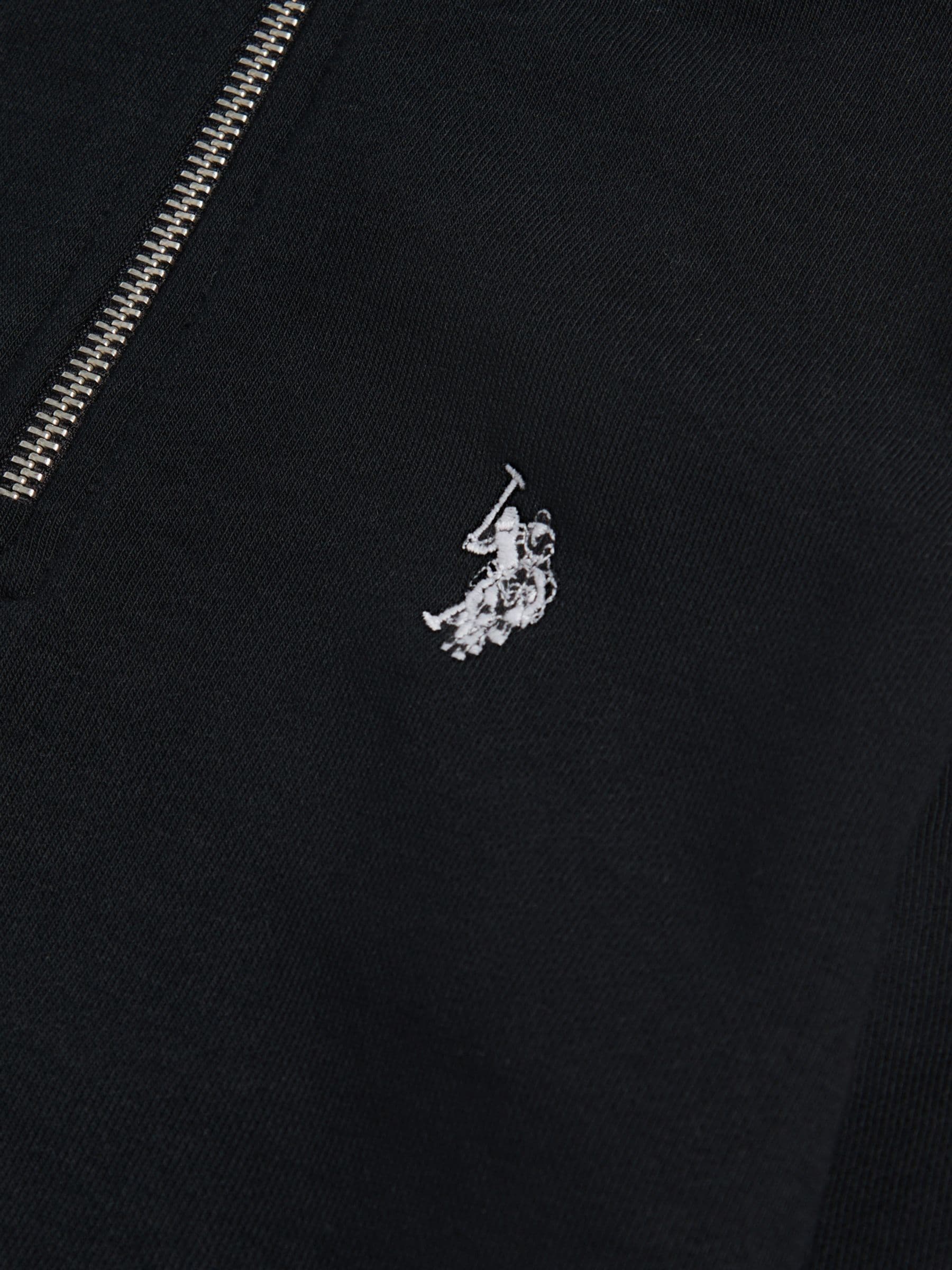 Dsiney Kidz - U.S. Polo Assn. Black Double Horsemen ¼ Zip Sweatshirt image 7