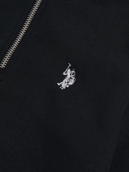Dsiney Kidz - U.S. Polo Assn. Black Double Horsemen ¼ Zip Sweatshirt image 7