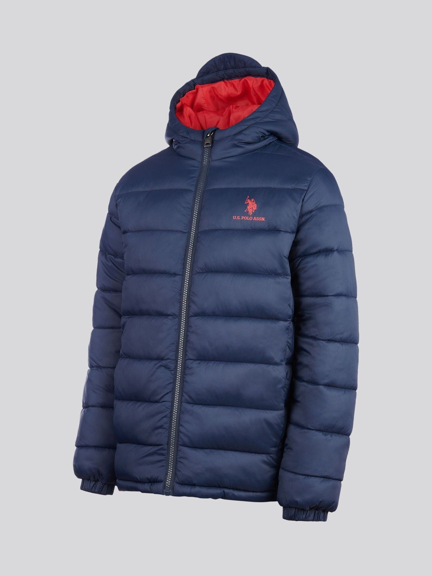 Dsiney Kidz - U.S. Polo Assn. Navy Blue Hooded Quilted Jacket image 7