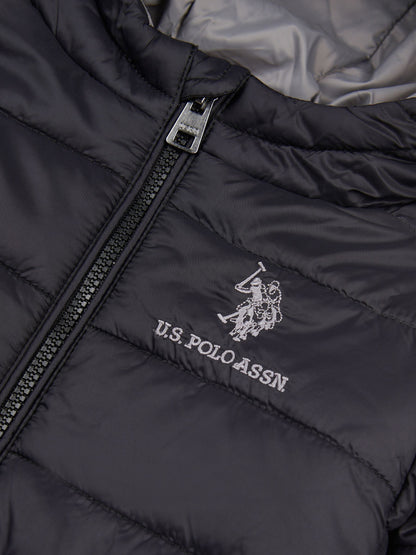 Dsiney Kidz - U.S. Polo Assn. Black Hooded Quilted Jacket with Peak image 4