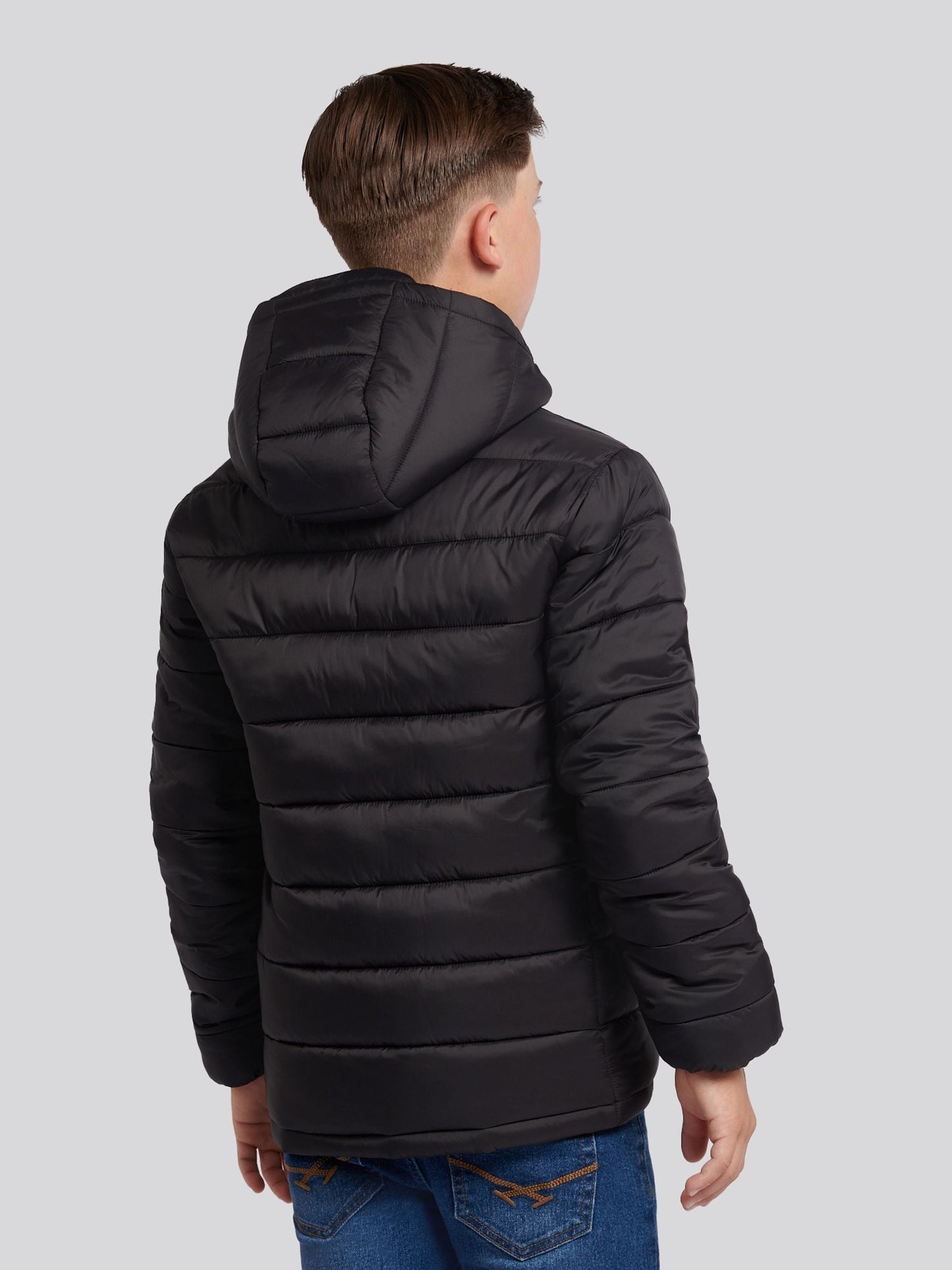Dsiney Kidz - U.S. Polo Assn. Black Hooded Quilted Jacket image 3