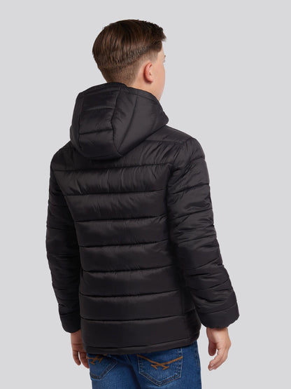 Dsiney Kidz - U.S. Polo Assn. Black Hooded Quilted Jacket image 3
