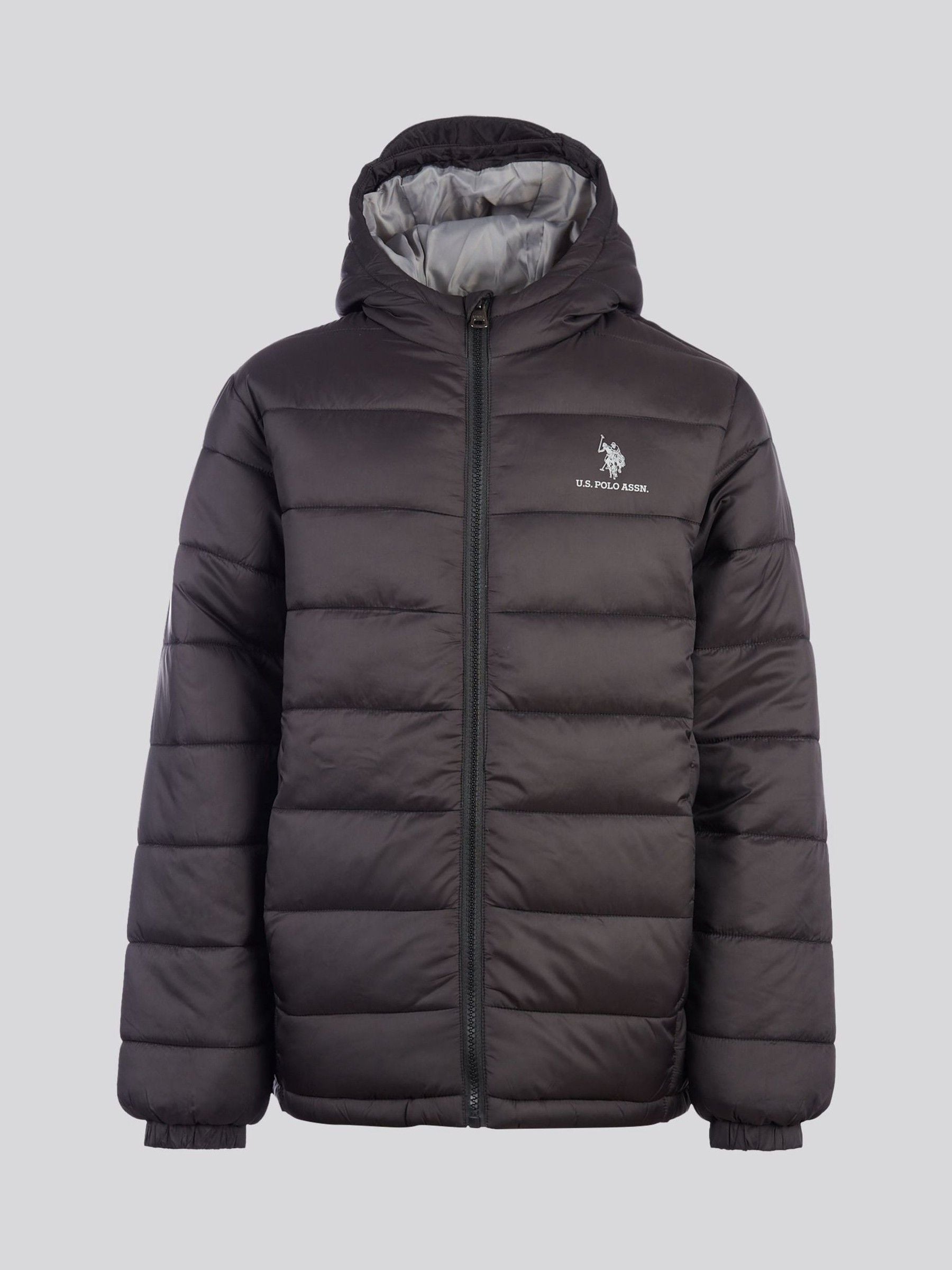 Dsiney Kidz - U.S. Polo Assn. Black Hooded Quilted Jacket image 7