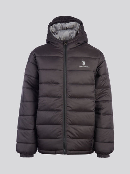 Dsiney Kidz - U.S. Polo Assn. Black Hooded Quilted Jacket image 7