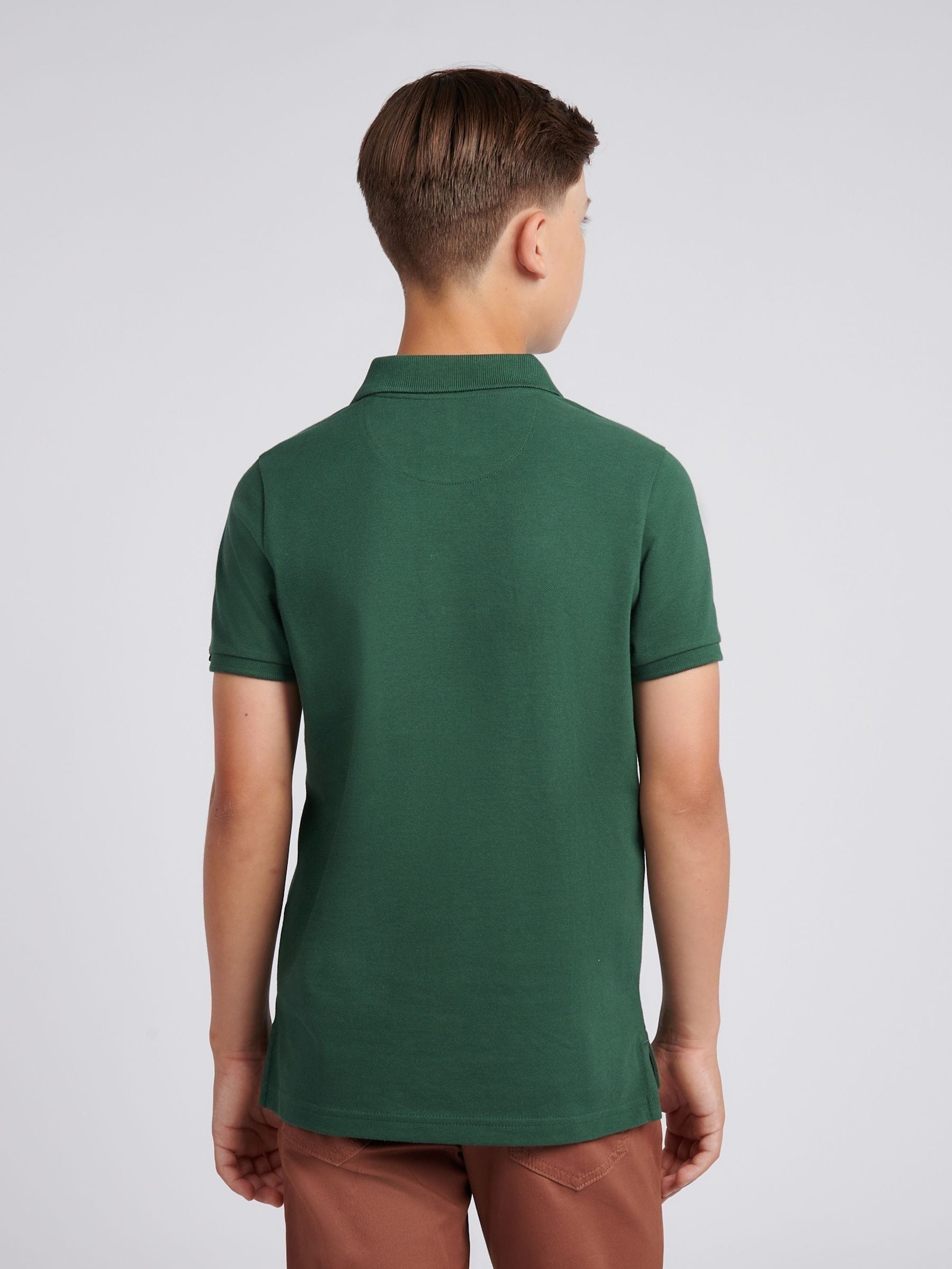 Dsiney Kidz - U.S. Polo Assn. Olive Green Double Horsemen Polo Shirt image 4
