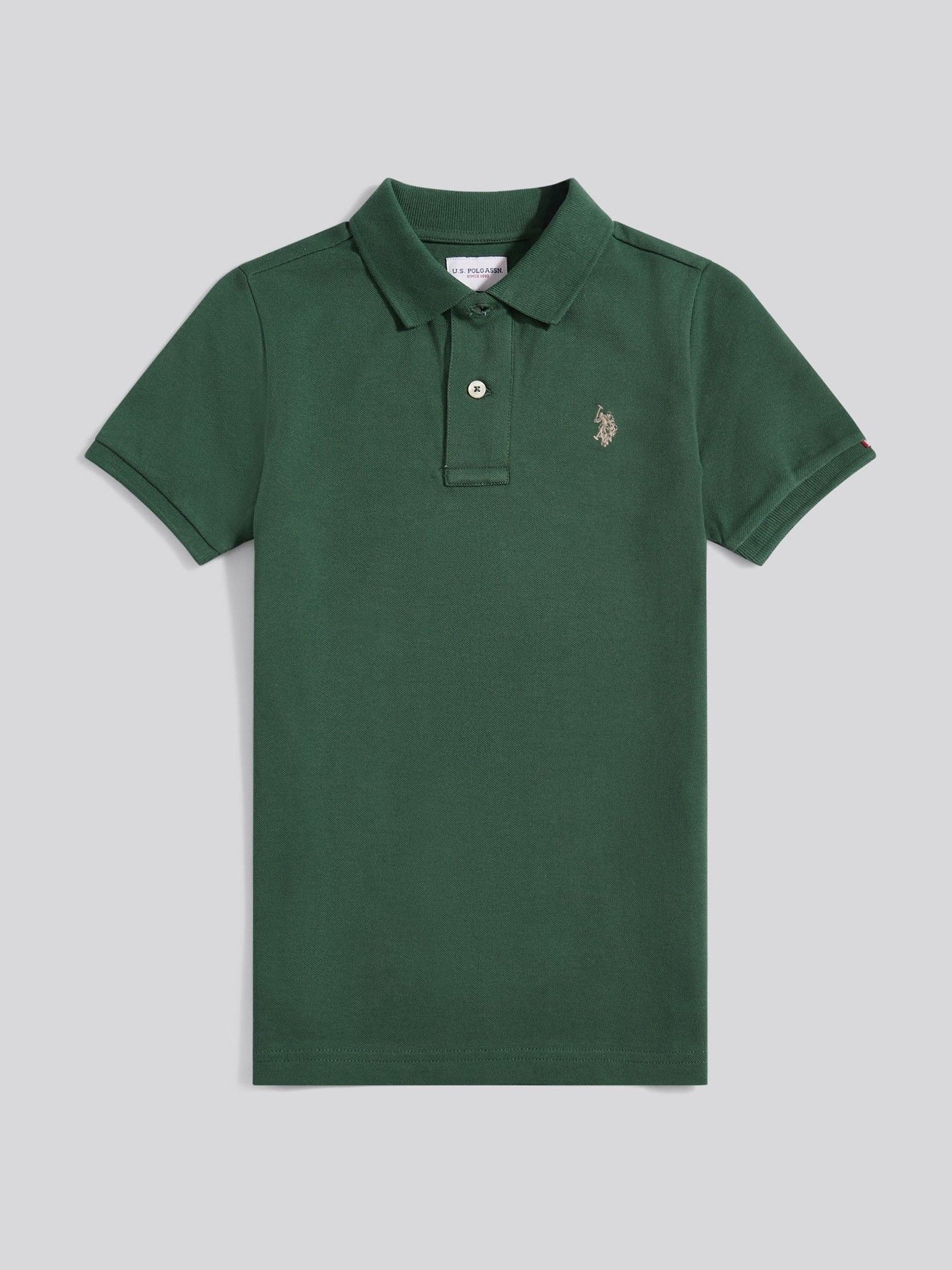 Dsiney Kidz - U.S. Polo Assn. Olive Green Double Horsemen Polo Shirt image 5