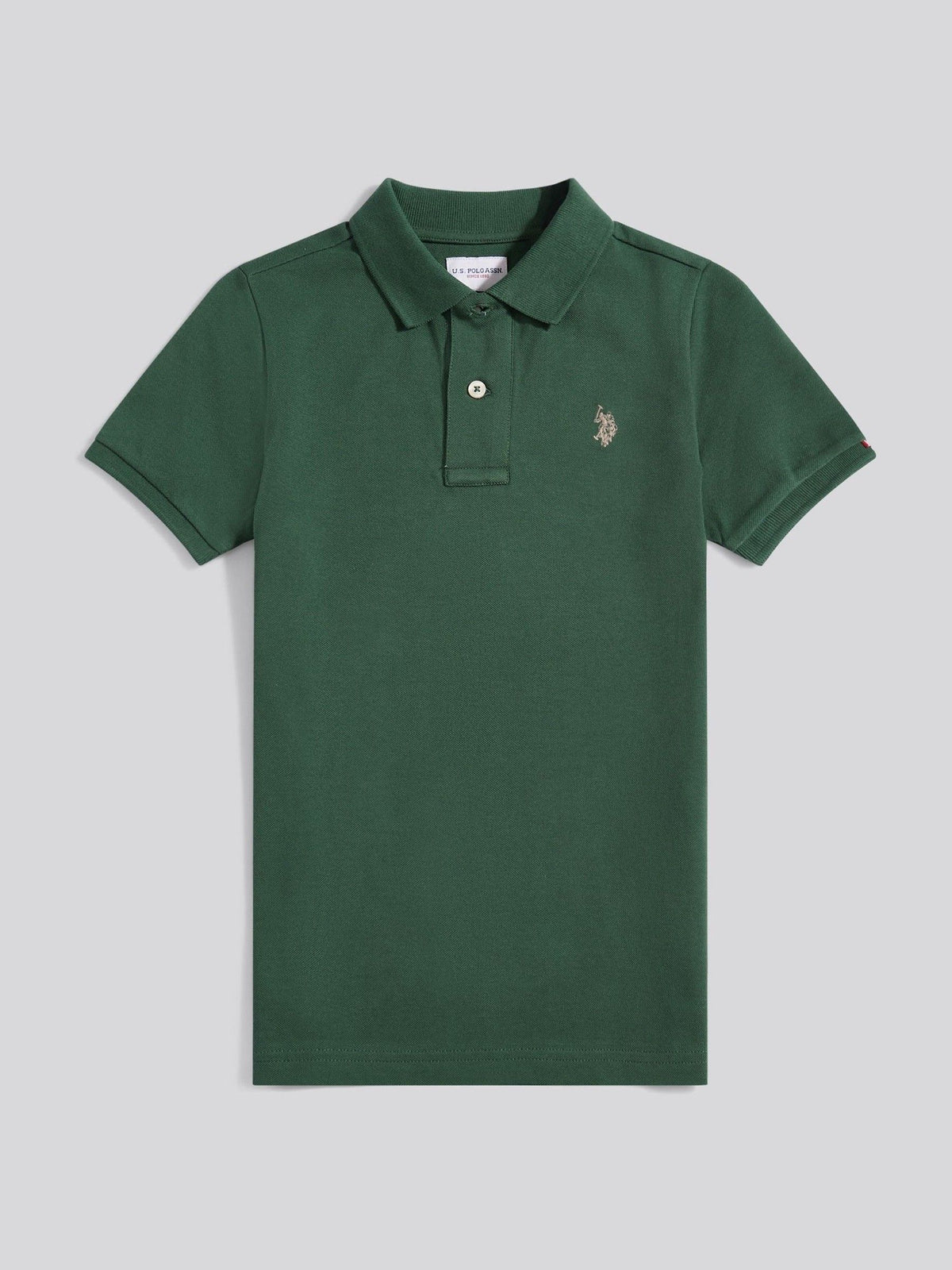 Dsiney Kidz - U.S. Polo Assn. Olive Green Double Horsemen Polo Shirt image 5