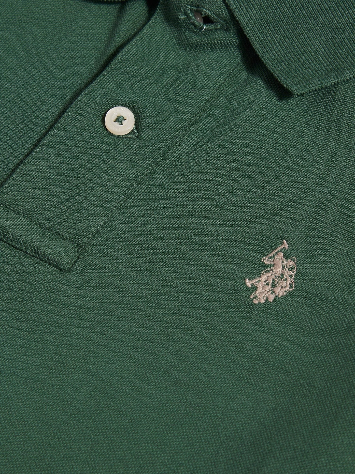 Dsiney Kidz - U.S. Polo Assn. Olive Green Double Horsemen Polo Shirt image 7