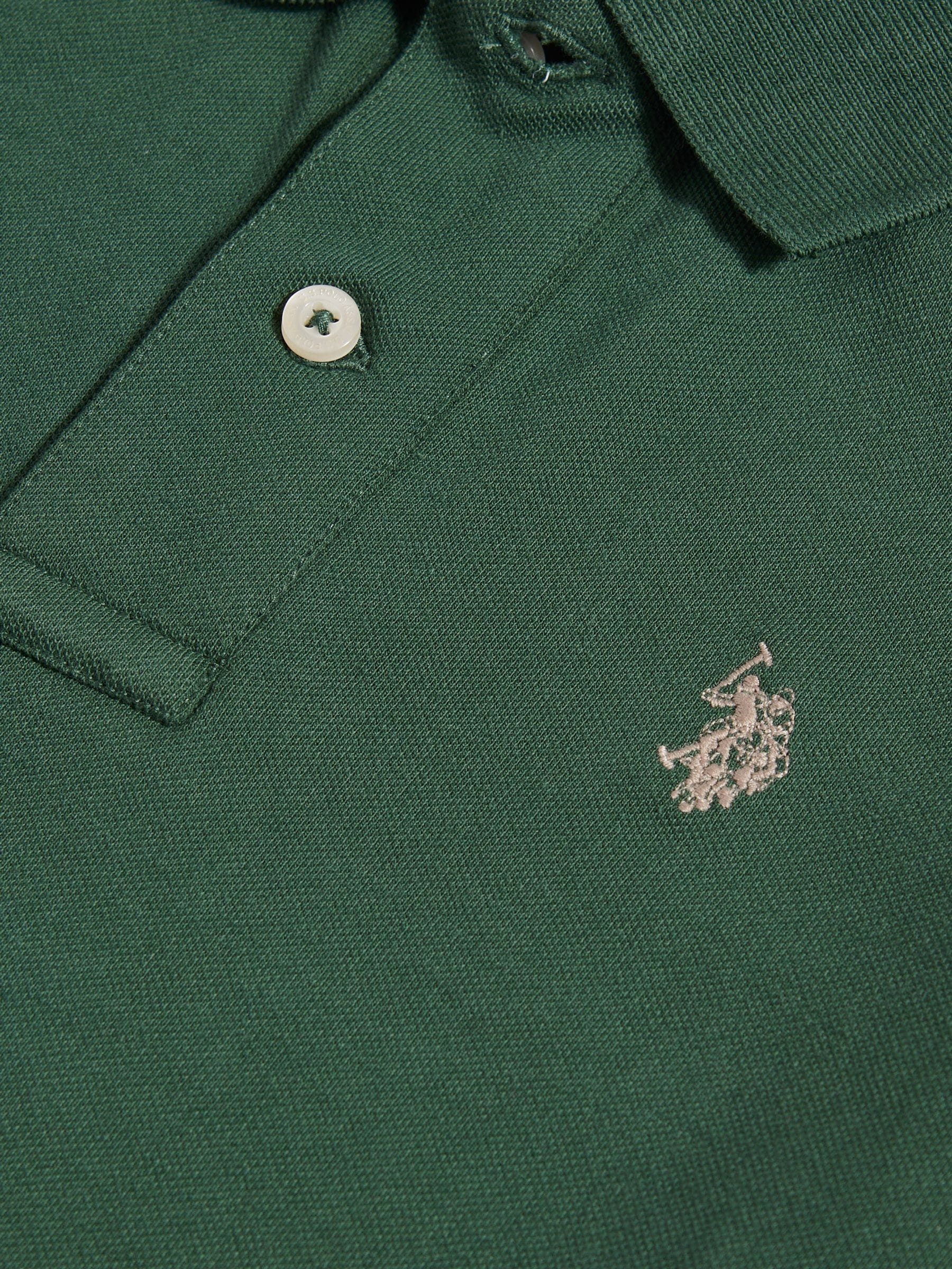Dsiney Kidz - U.S. Polo Assn. Olive Green Double Horsemen Polo Shirt image 7