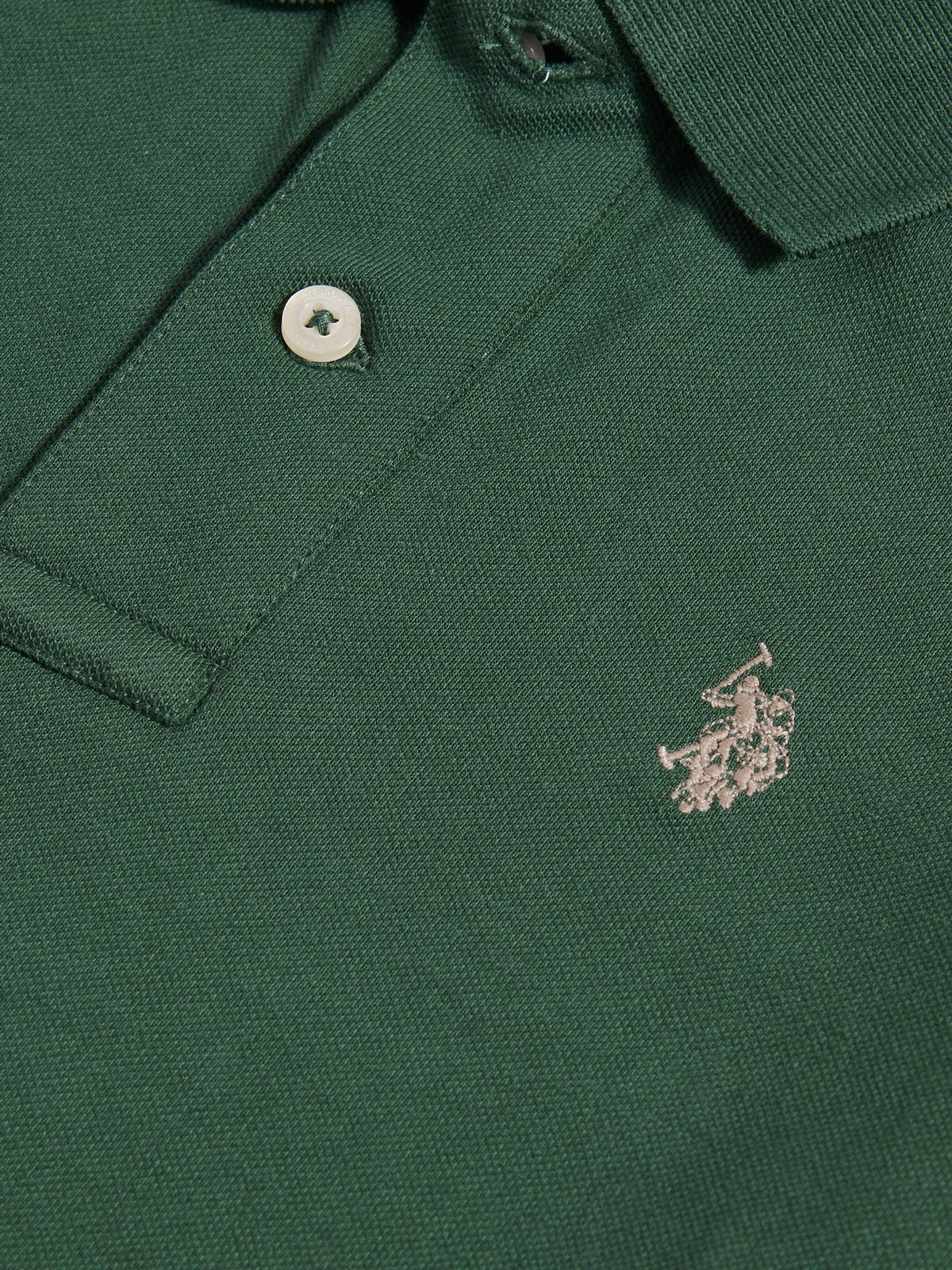 Dsiney Kidz - U.S. Polo Assn. Olive Green Double Horsemen Polo Shirt image 7