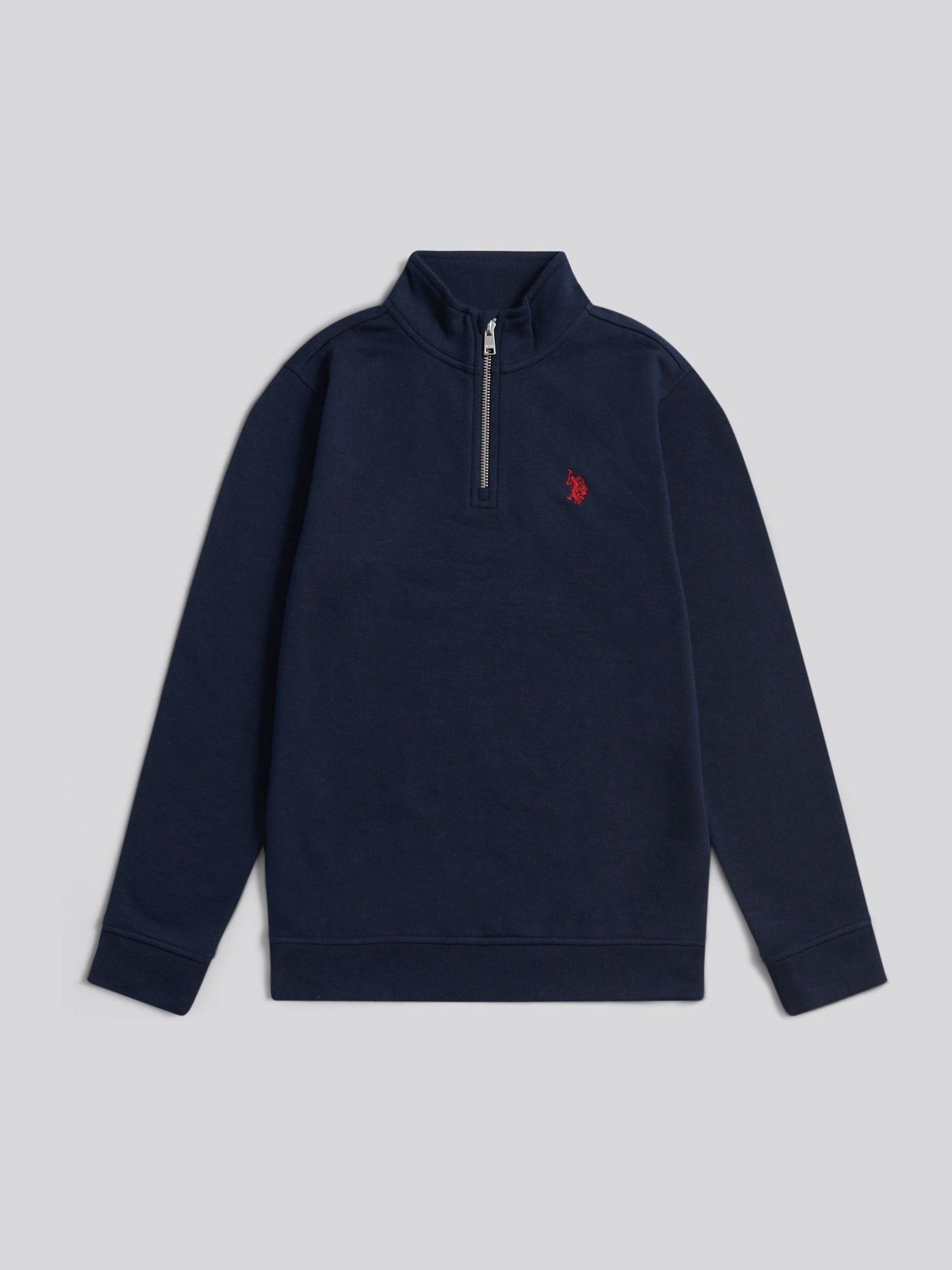 Dsiney Kidz - U.S. Polo Assn. Blue Double Horsemen ¼ Zip Sweatshirt image 6