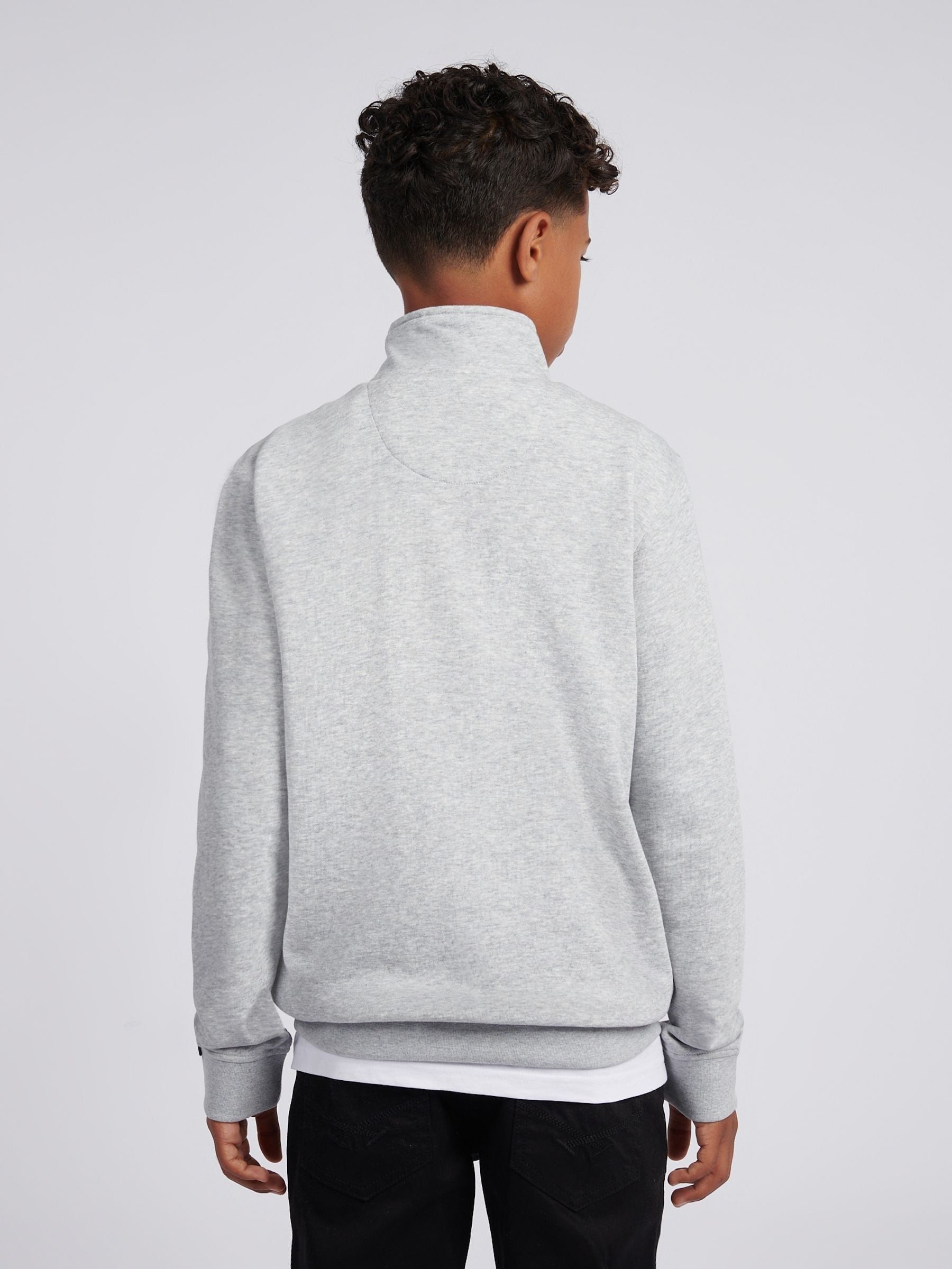 Dsiney Kidz - U.S. Polo Assn. Grey Double Horsemen ¼ Zip Sweatshirt image 4