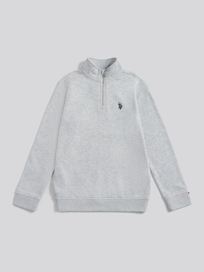 Dsiney Kidz - U.S. Polo Assn. Grey Double Horsemen ¼ Zip Sweatshirt image 6