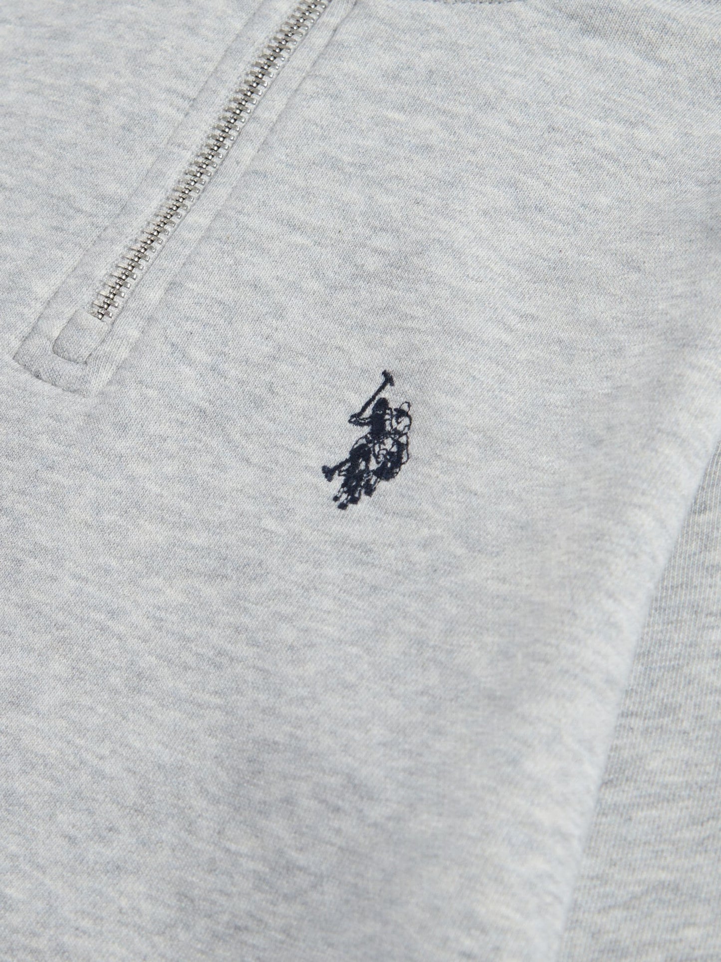 Dsiney Kidz - U.S. Polo Assn. Grey Double Horsemen ¼ Zip Sweatshirt image 8