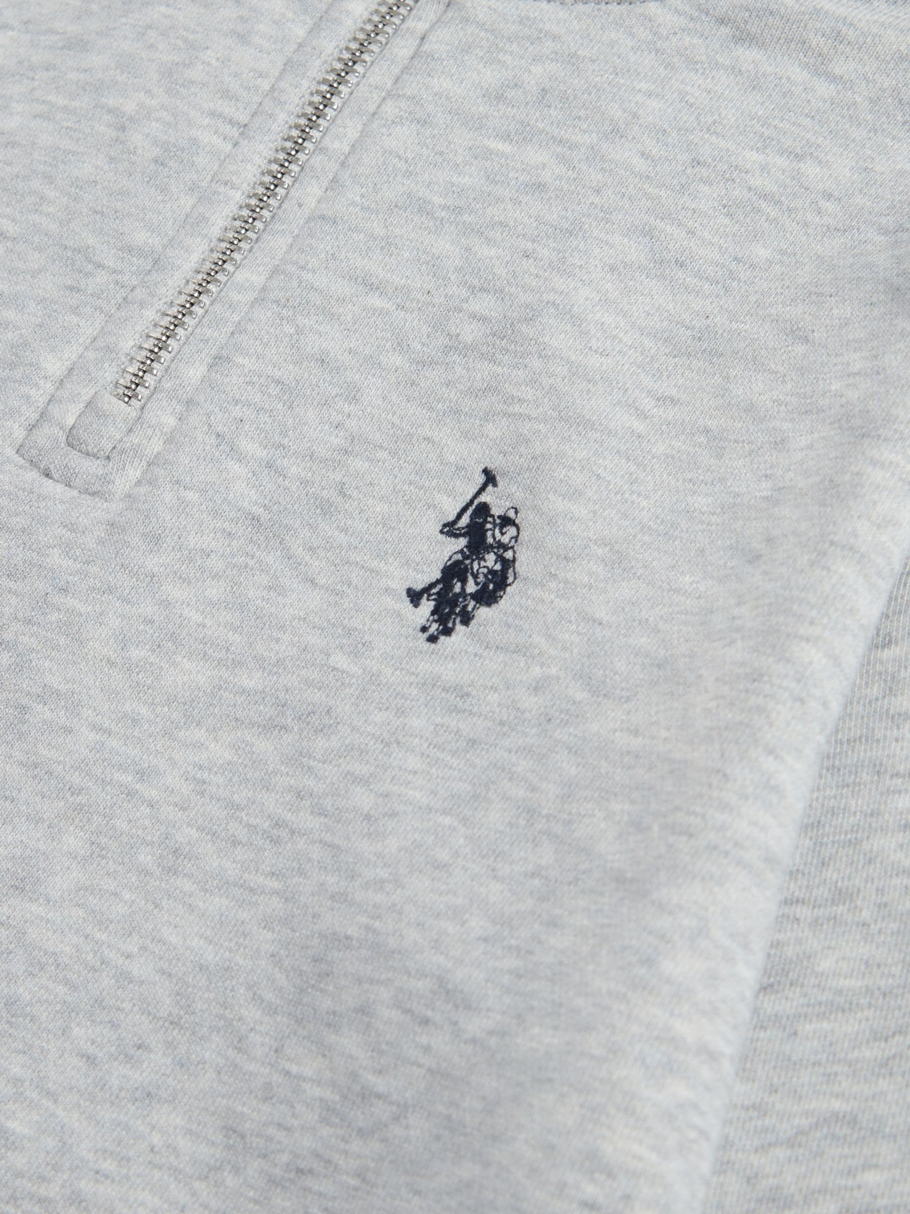 Dsiney Kidz - U.S. Polo Assn. Grey Double Horsemen ¼ Zip Sweatshirt image 8