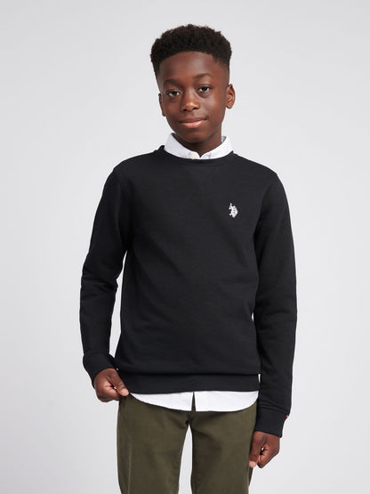 Dsiney Kidz - U.S. Polo Assn. Black Double Horsemen Crew Sweatshirt image 1