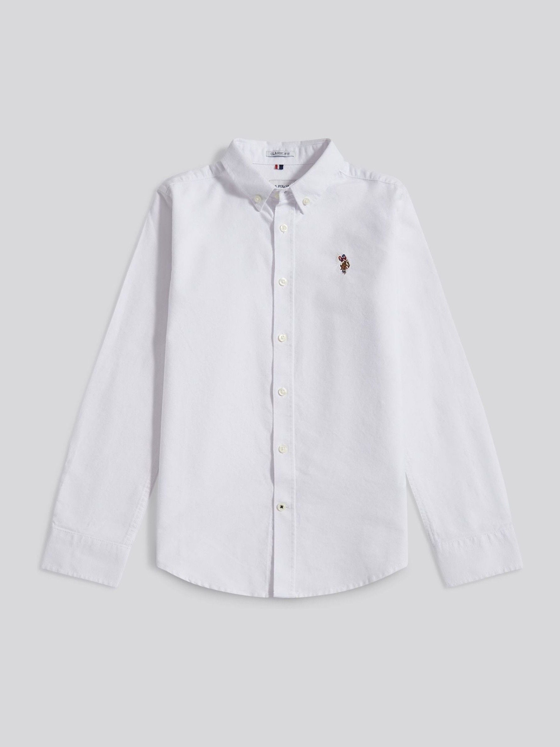 Dsiney Kidz - U.S. Polo Assn White Boys Oxford Shirt image 6