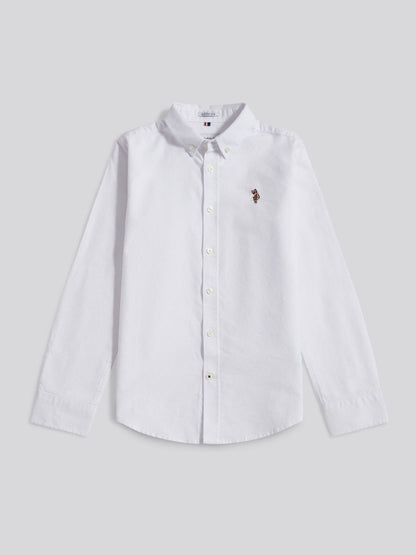Dsiney Kidz - U.S. Polo Assn White Boys Oxford Shirt image 6