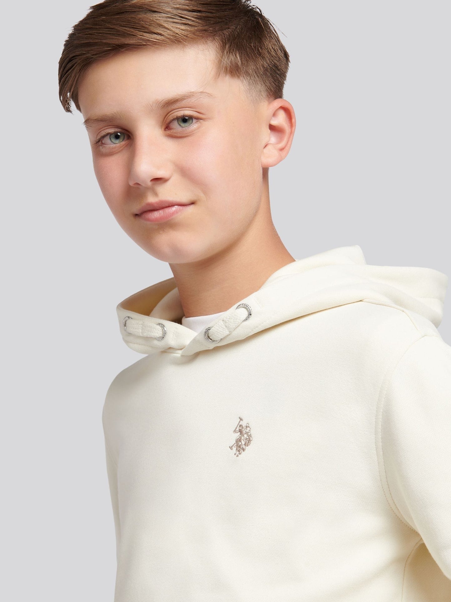 Dsiney Kidz - U.S. Polo Assn. White Double Horsemen Hoodie image 2
