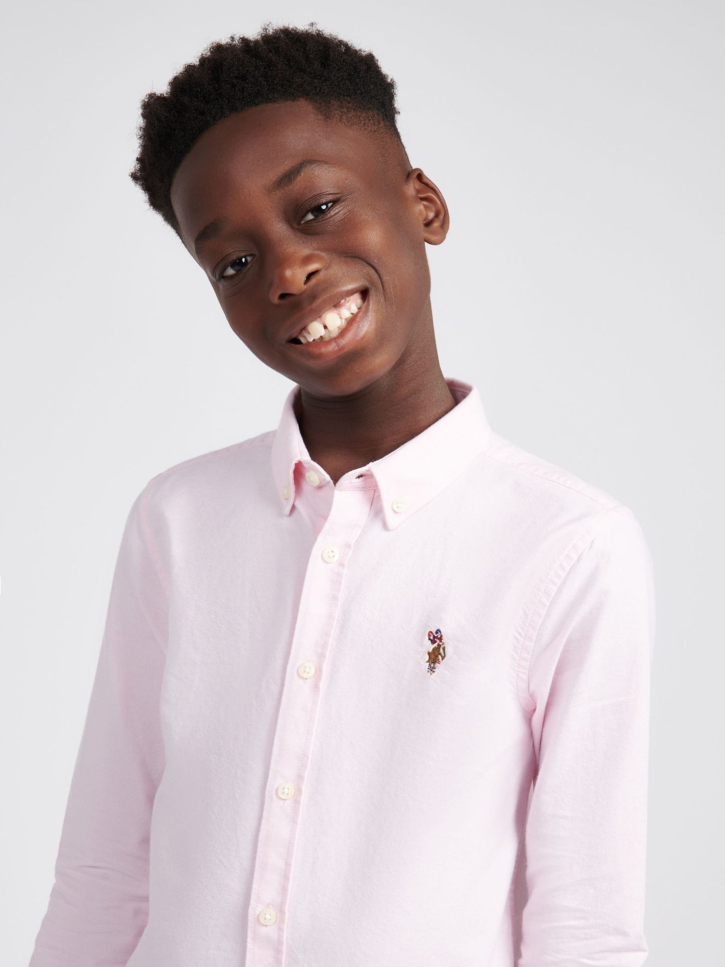 Dsiney Kidz - U.S. Polo Assn Pink Boys Oxford Shirt image 2