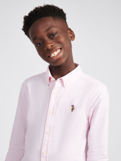 Dsiney Kidz - U.S. Polo Assn Pink Boys Oxford Shirt image 2