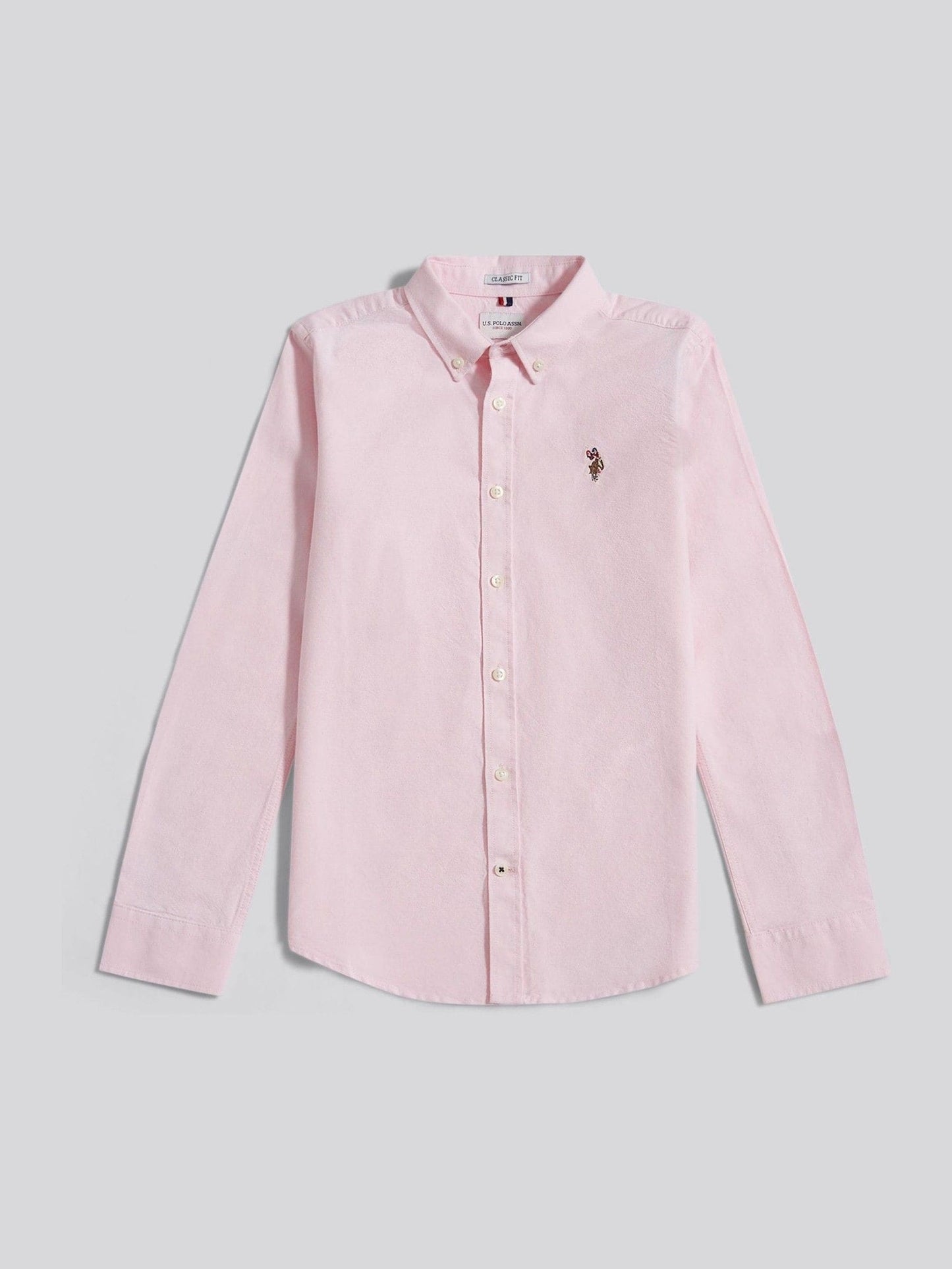 Dsiney Kidz - U.S. Polo Assn Pink Boys Oxford Shirt image 6