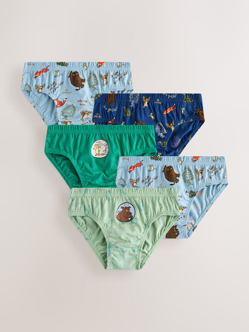 Dsiney Kidz - Green/Ecru Gruffalo Briefs 5 Pack (1.5-10yrs) image 1