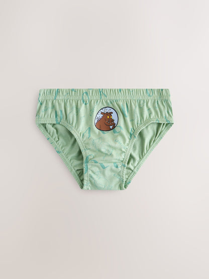 Dsiney Kidz - Green/Ecru Gruffalo Briefs 5 Pack (1.5-10yrs) image 4