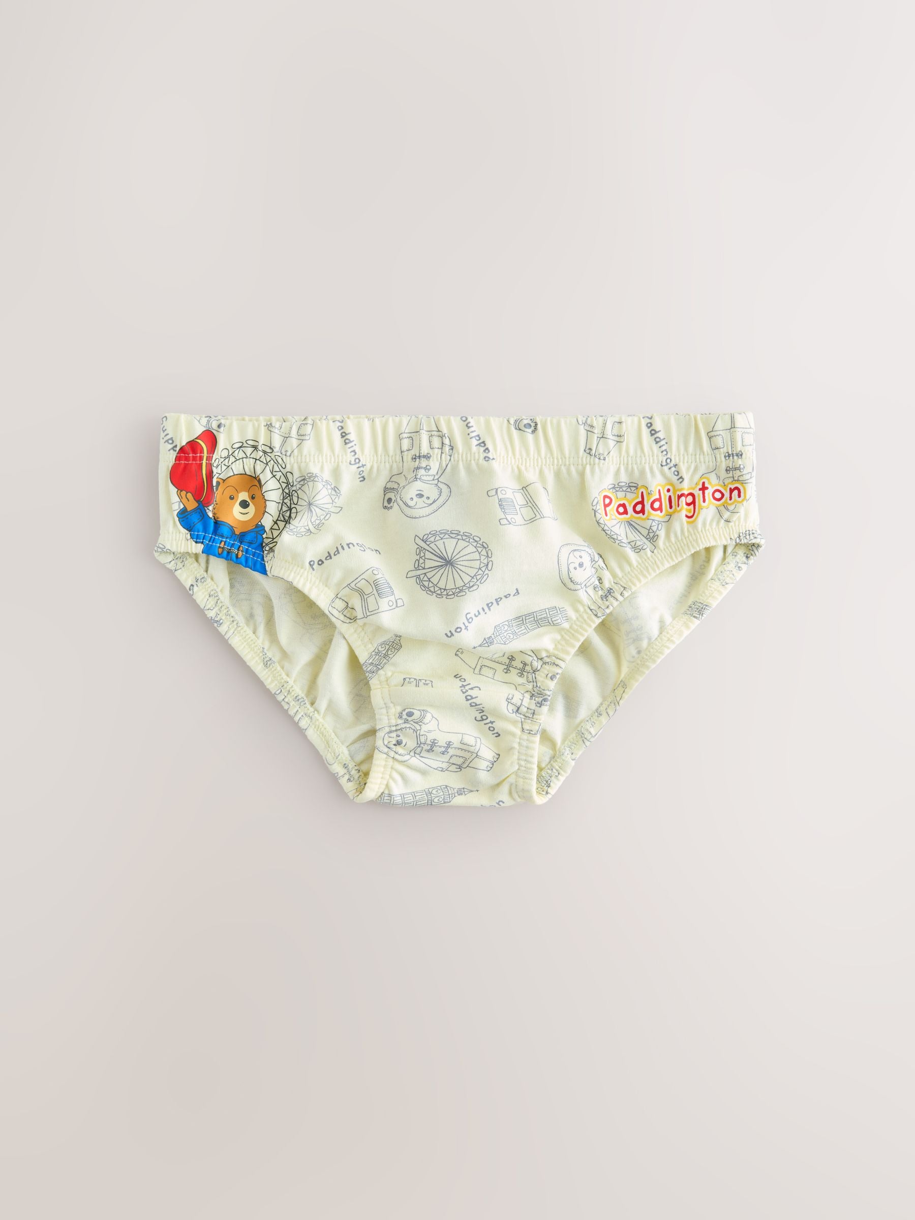 Dsiney Kidz - Blue on White Paddington Bear Briefs 5 Pack (1.5-8yrs) image 2