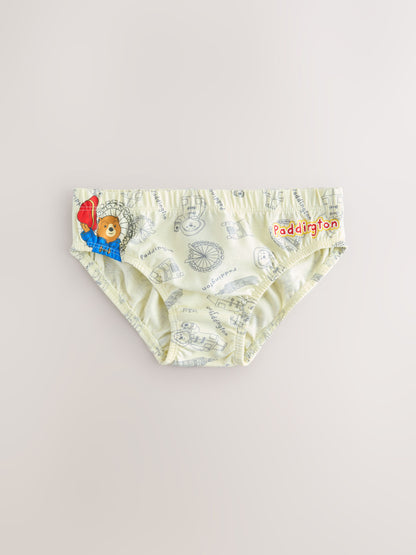 Dsiney Kidz - Blue on White Paddington Bear Briefs 5 Pack (1.5-8yrs) image 2