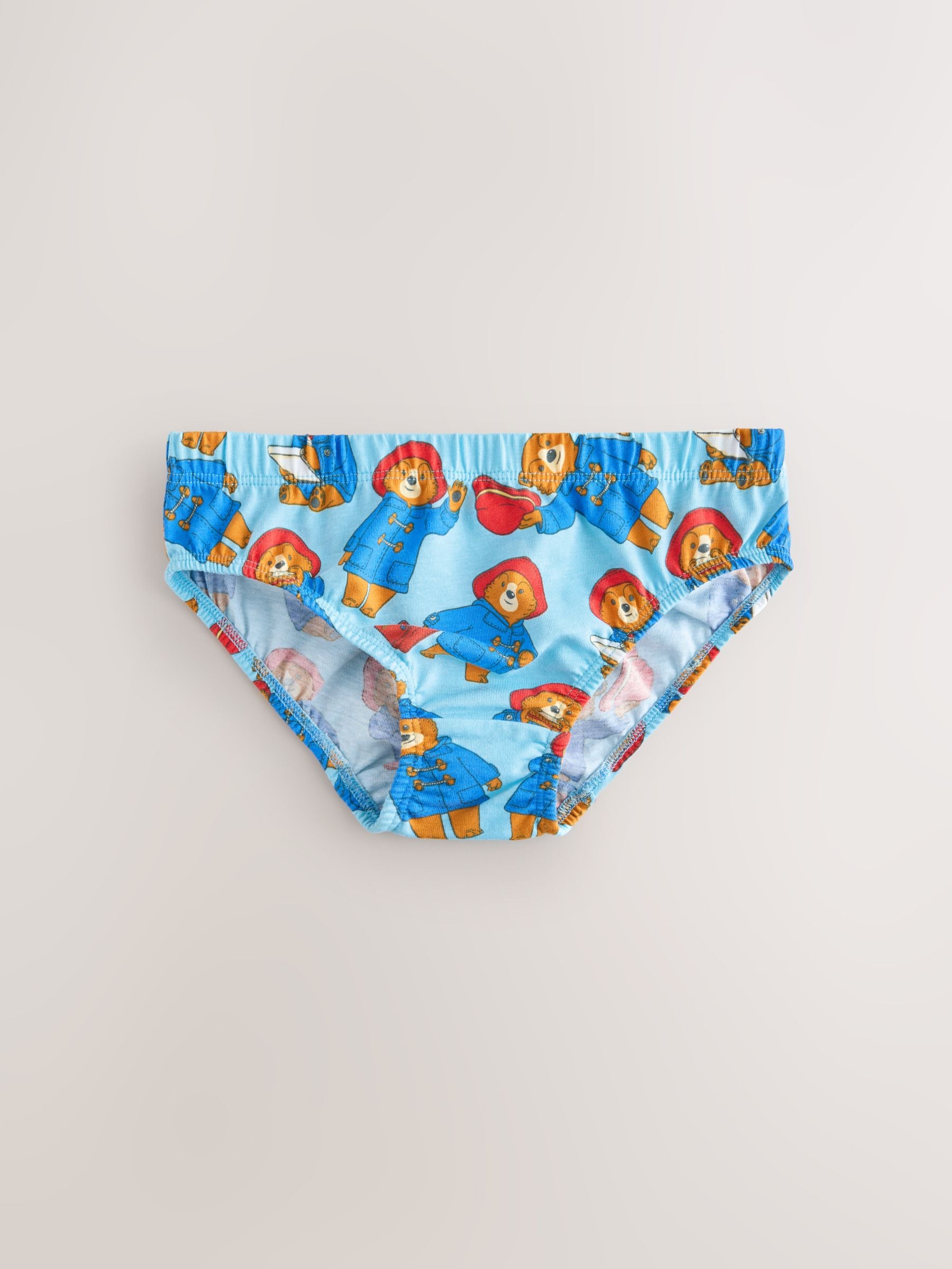 Dsiney Kidz - Blue on White Paddington Bear Briefs 5 Pack (1.5-8yrs) image 3