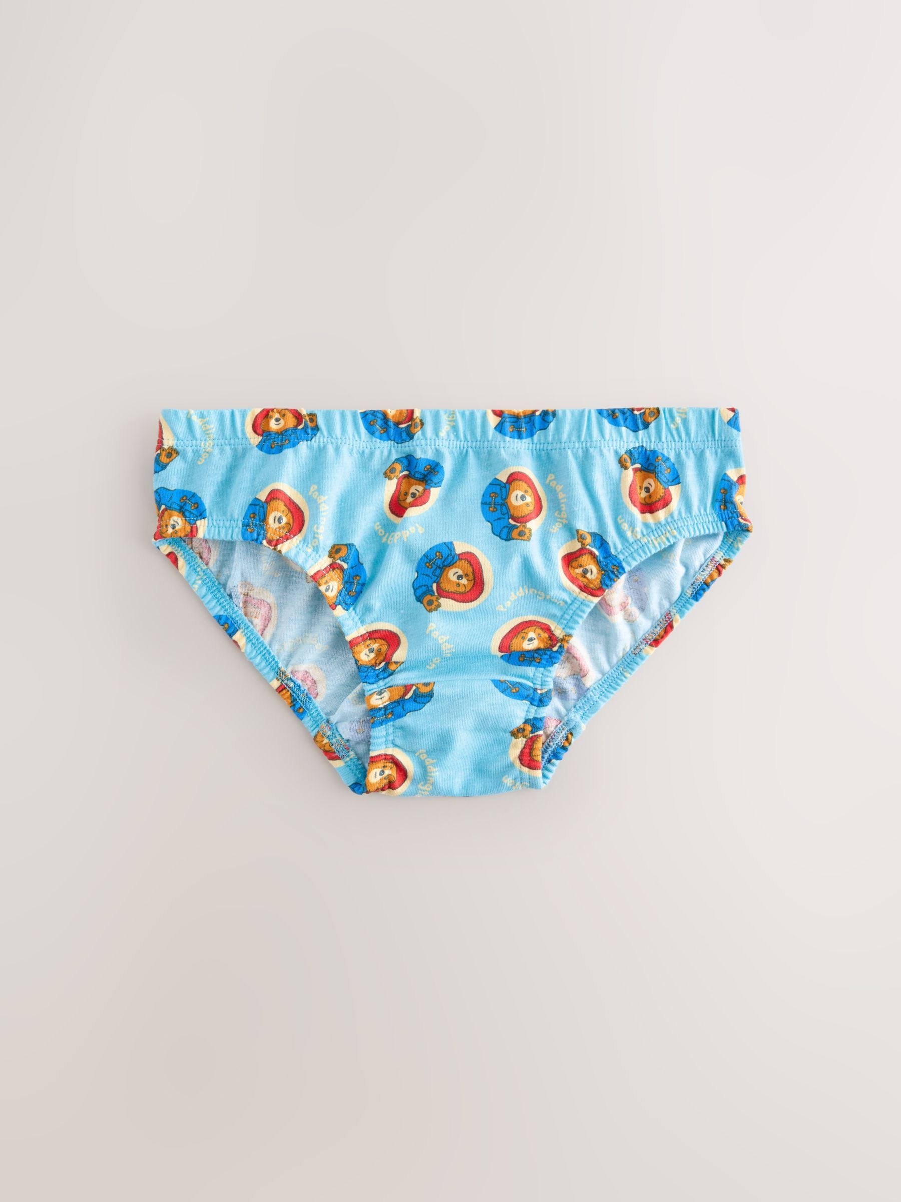 Dsiney Kidz - Blue on White Paddington Bear Briefs 5 Pack (1.5-8yrs) image 4