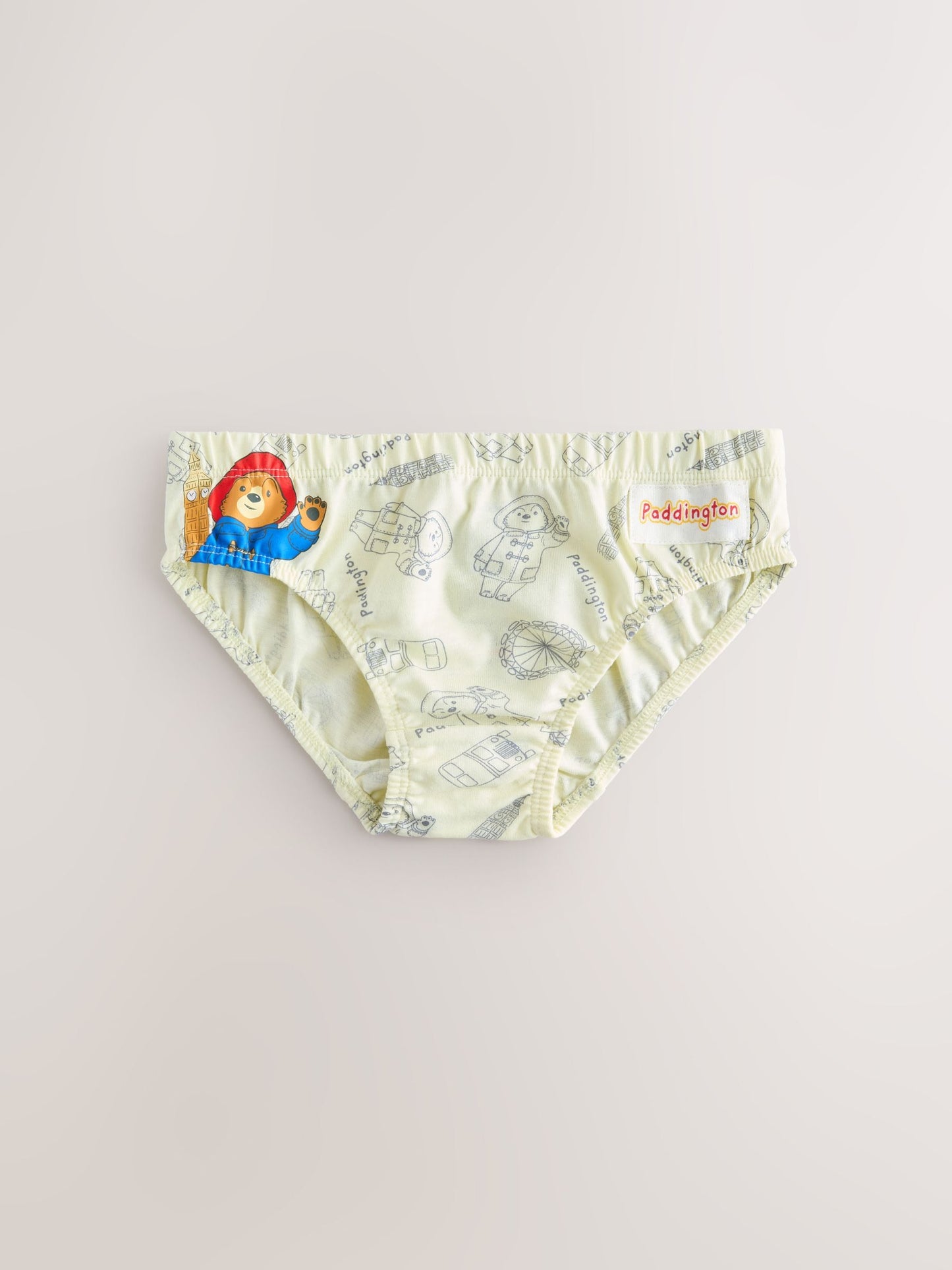 Dsiney Kidz - Blue on White Paddington Bear Briefs 5 Pack (1.5-8yrs) image 5