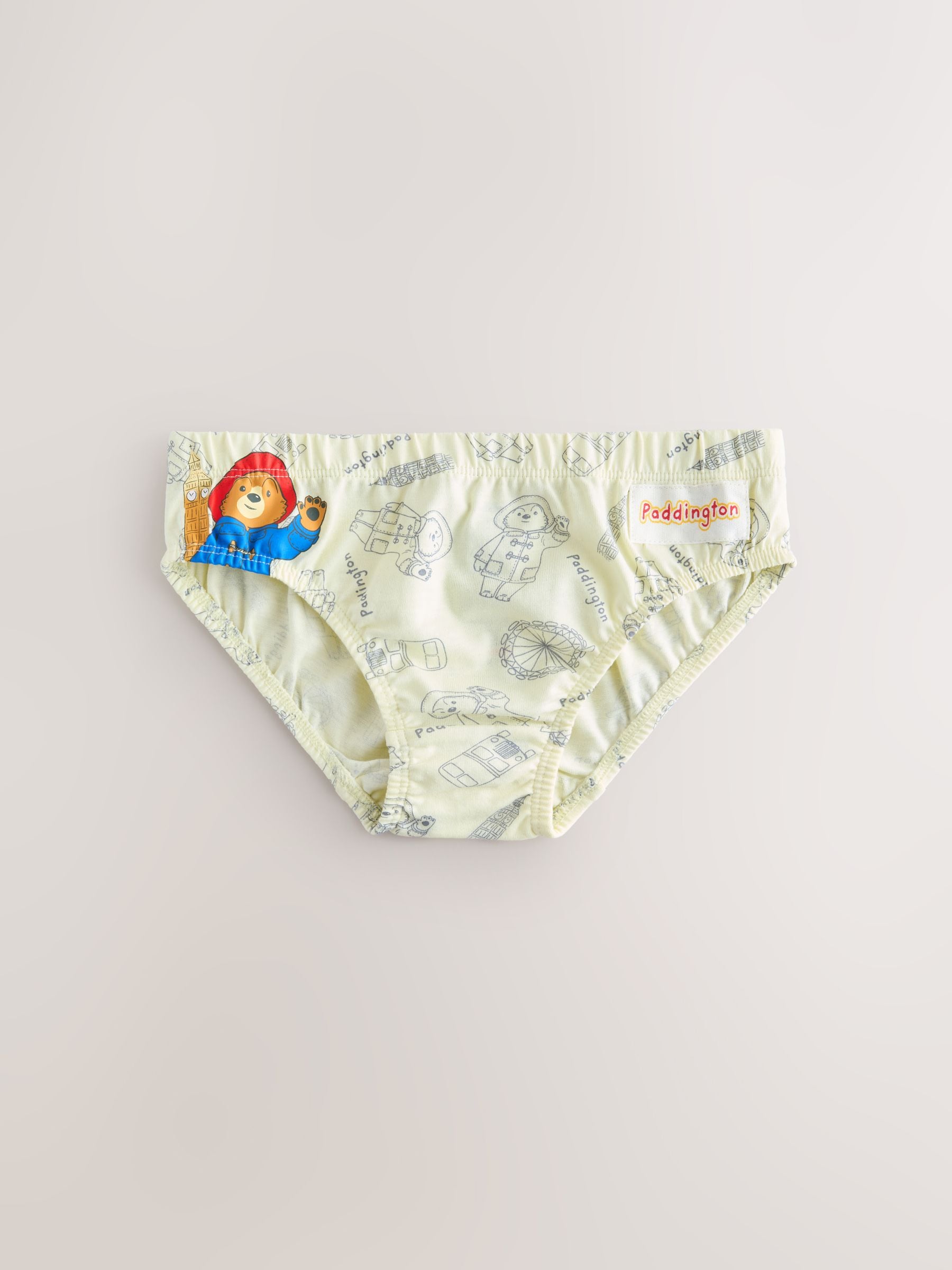 Dsiney Kidz - Blue on White Paddington Bear Briefs 5 Pack (1.5-8yrs) image 5