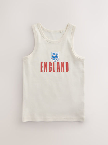 Dsiney Kidz - Red/White/Navy England FA Vests 3 Pack (2-14yrs) image 3