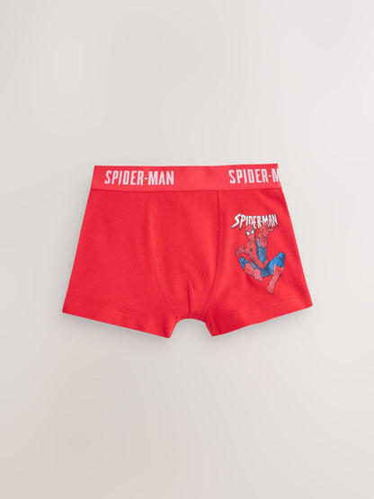 Dsiney Kidz - Red/Black Spiderman Trunks 5 Pack (2-14yrs) image 2