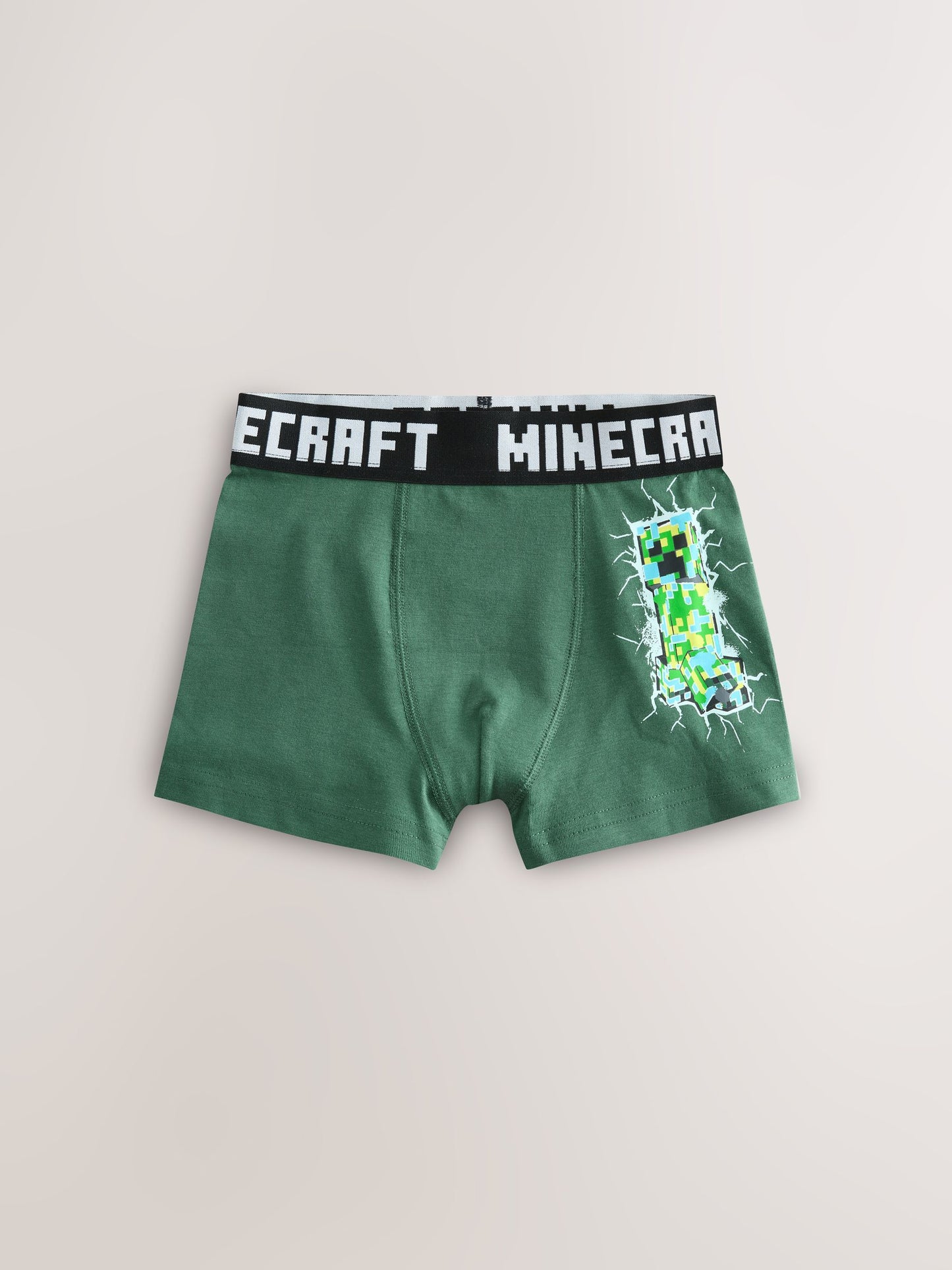 Dsiney Kidz - Green/Black Minecraft Trunks 7 Pack (3-14yrs) image 4