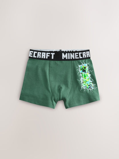 Dsiney Kidz - Green/Black Minecraft Trunks 7 Pack (3-14yrs) image 4