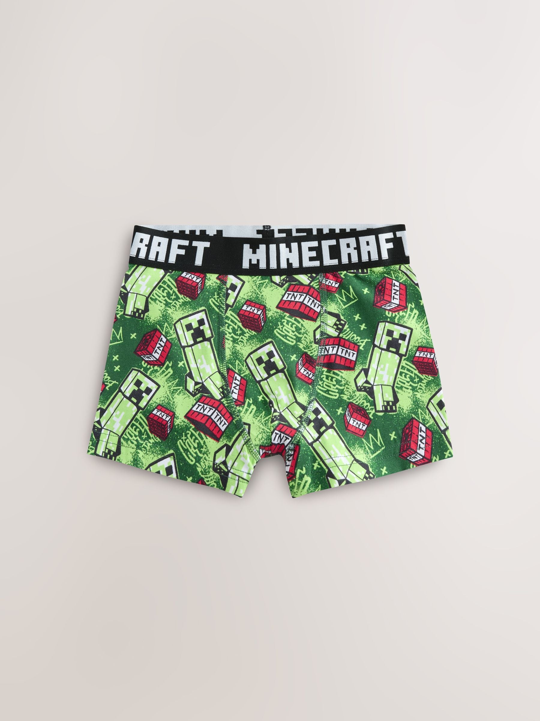 Dsiney Kidz - Green/Black Minecraft Trunks 7 Pack (3-14yrs) image 5