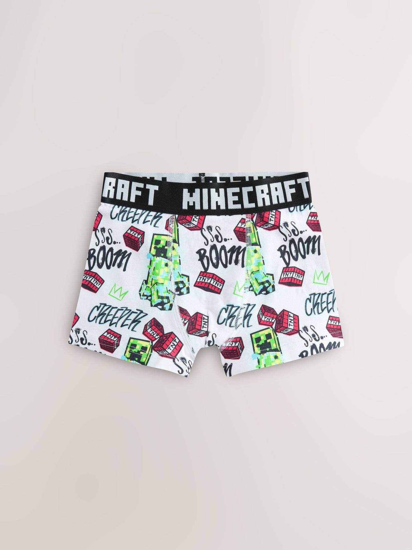 Dsiney Kidz - Green/Black Minecraft Trunks 7 Pack (3-14yrs) image 6