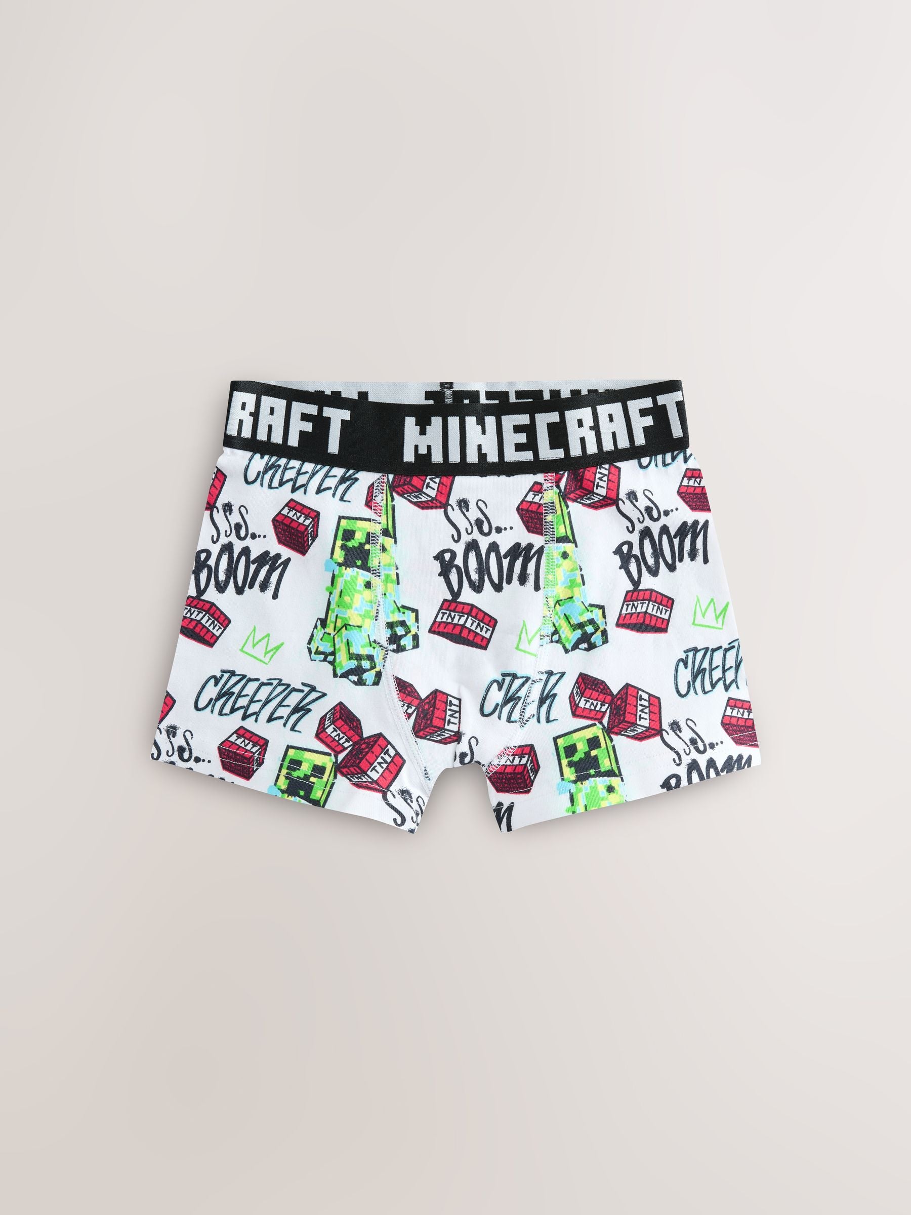 Dsiney Kidz - Green/Black Minecraft Trunks 7 Pack (3-14yrs) image 6
